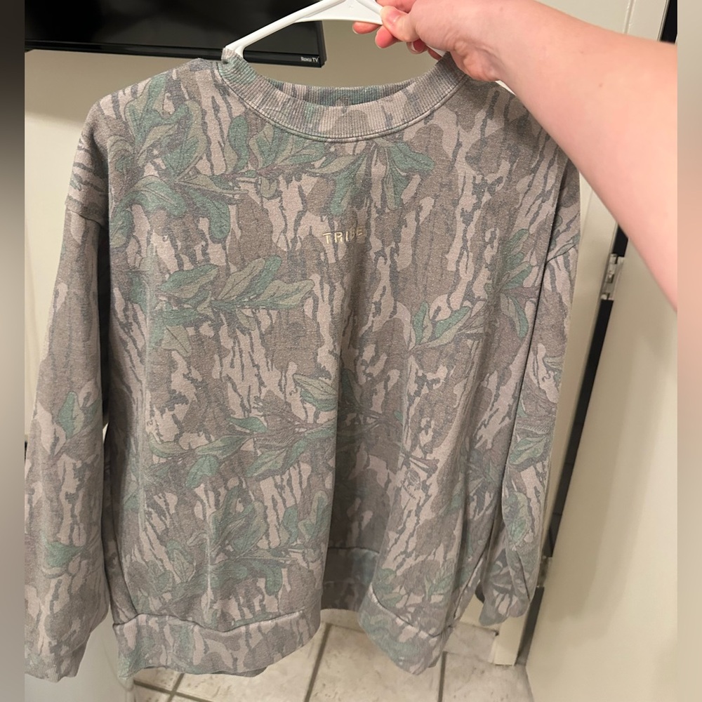 Tribe Kelley Camo Print Sweatshirt